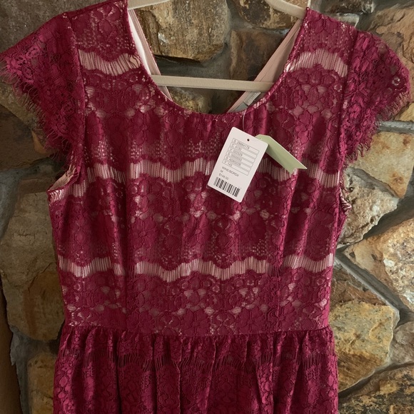 Maeve Elsa Lace Peplum Dress Anthropologie NWT M - Picture 7 of 7